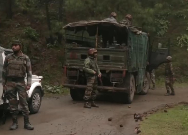 '2 Terrorists Killed, 1 Soldier martyred As Encounter Continues In J&K's Rajouri'